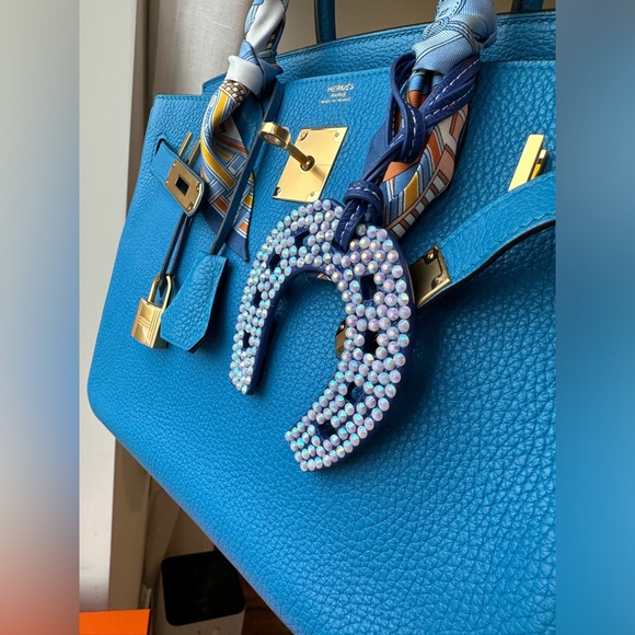 Hermes Birkin 30 Blue Zanzíbar GHW - Picture 3 of 14